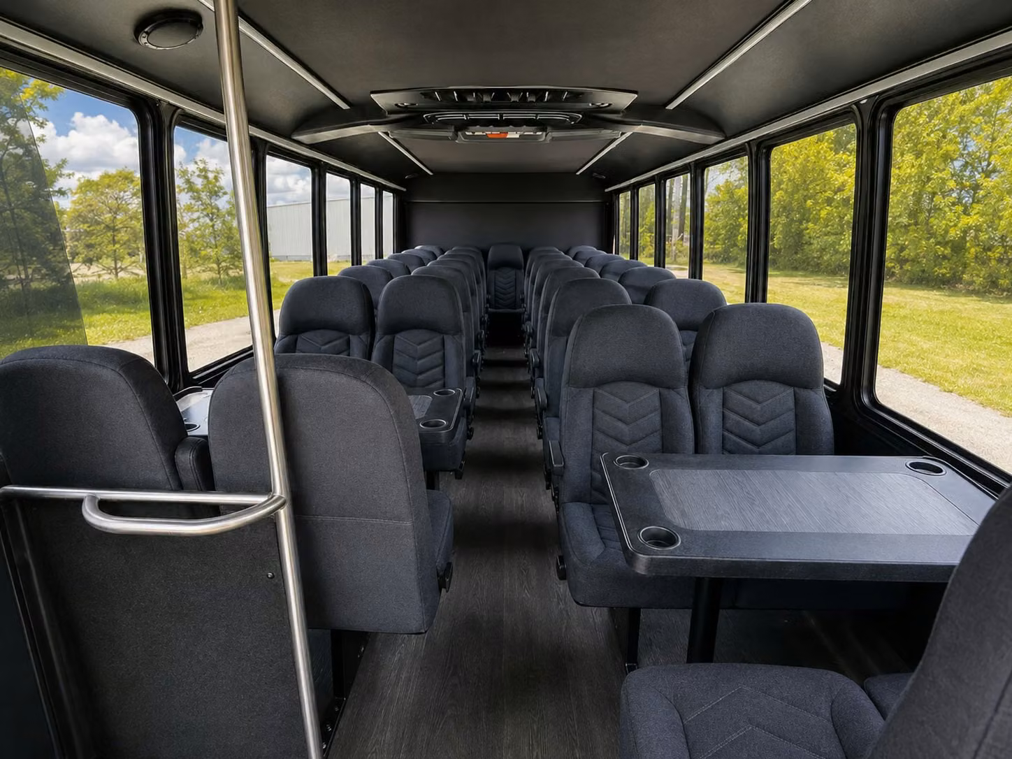 15 passenger minibus inside