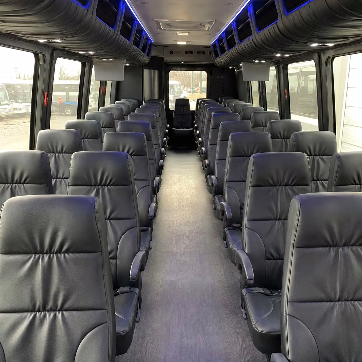 25 passenger minibus inside