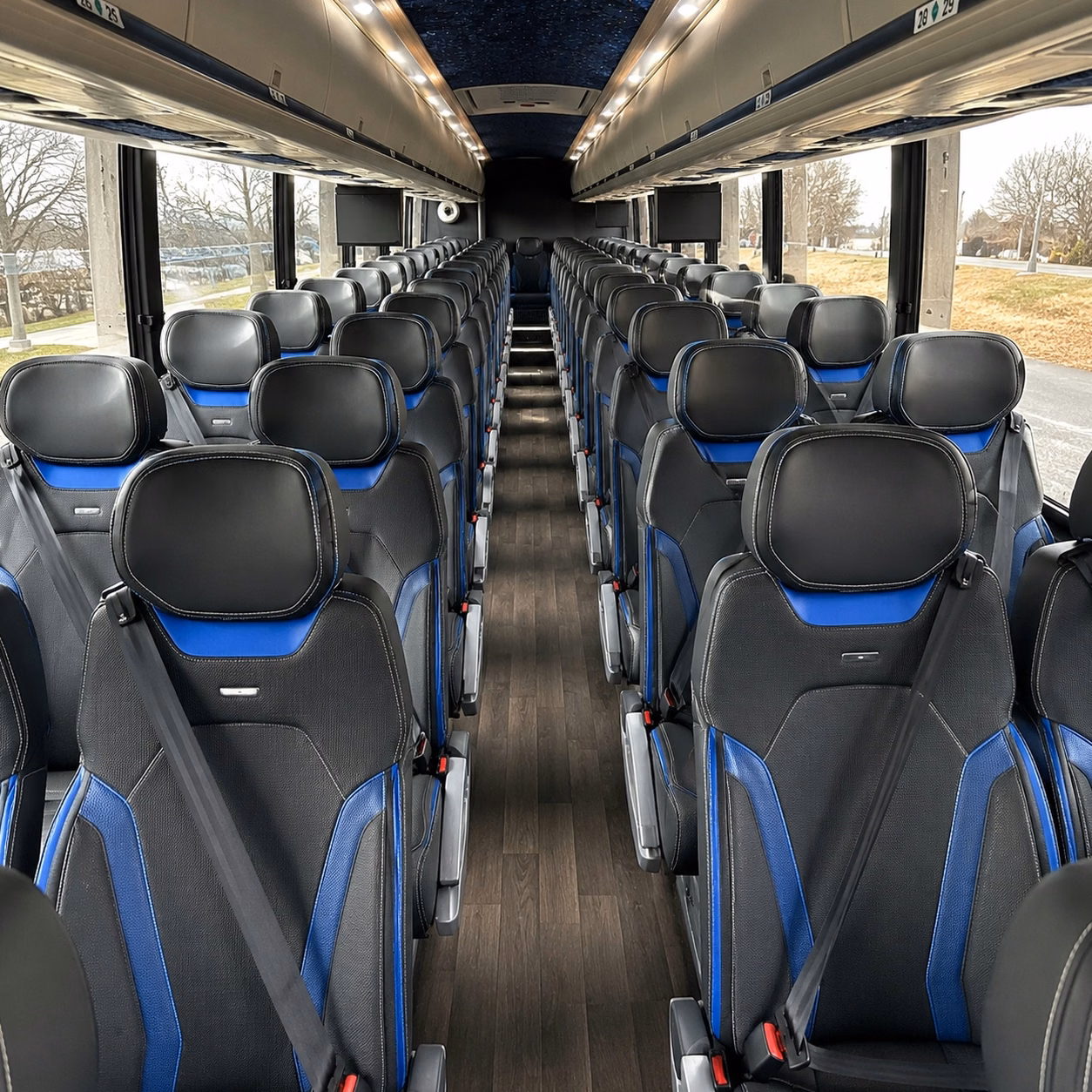 lubbock charter bus rental interior
