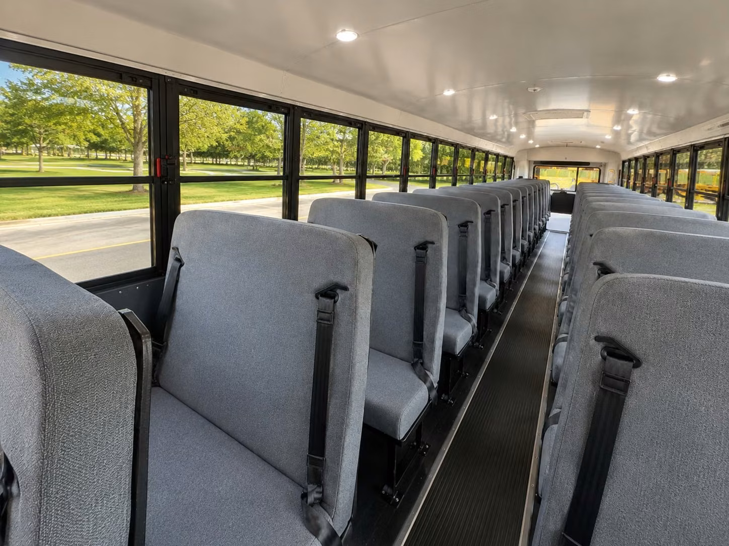 school bus inside